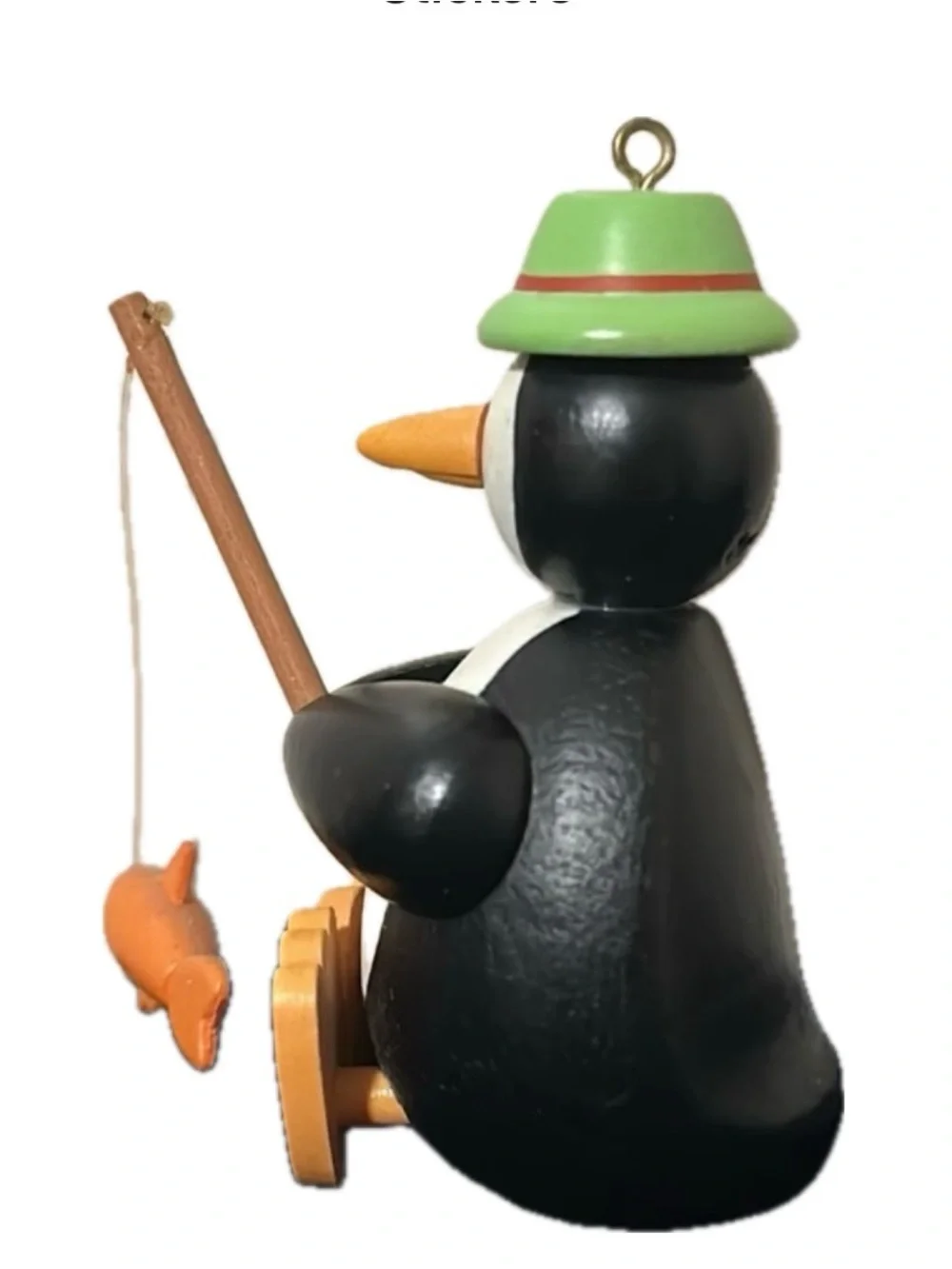 Vintage Avon 1990’s Sporting Bunch~ Collection~Penguin Fisherman Ornament
